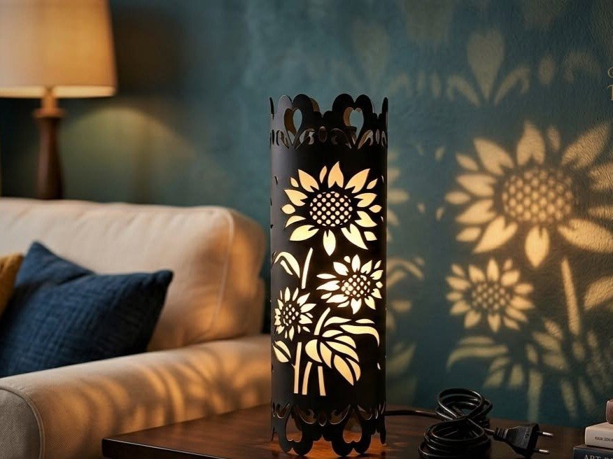 Sunflower lamp